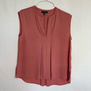 The Limited Women's Sleeveless V-Neck Top Blouse Shirt Coral Pink Size‎ Medium